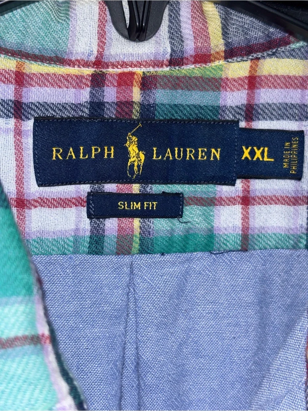 Polo Ralph Lauren plaid flannel button-down shirt SZ XXL​ - Picture 3 of 13